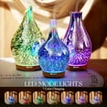 thumbnail image 2 of Porsme Essential Oil Diffuser 3D Glass Aromatherapy Ultrasonic Humidifier Auto Shut-Off Timer Setting BPA Free for Home Hotel Yoga Leisure Gift SPA 150ml Last 6 Hours, 2 of 7