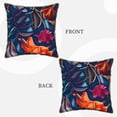 thumbnail image 3 of Kll Tropical Flower Decorative Throw Pillow Covers Velvet Soft For Couch Sofa Bedroom Living Room Outdoor -20"X20", 3 of 8