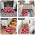 thumbnail image 6 of Pink Red Floral Valentines Door Mat&nbsp;Indoor Outdoor Entrance, Non Slip Small Rug for Kitchen Bathroom Entryway Rug, Spring Floral Botanical Washable Doormat Floor Mat 18x30 Inch, 6 of 8