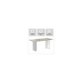 thumbnail image 5 of LeisureMod Modern 55” Rectangular Dining Table for 4 to 8 People with Sintered Stone/Glass Top and Acrylic Base Kova Series in Deep Grey, 5 of 10