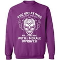 thumbnail image 2 of OXI Crewneck Sweatshirt - Breating Morale Improves,Basic Casual Sweatshirts for Men's and Women Fleece Sweatshirt Long Sleeve- Purple 3X-Large, 2 of 2