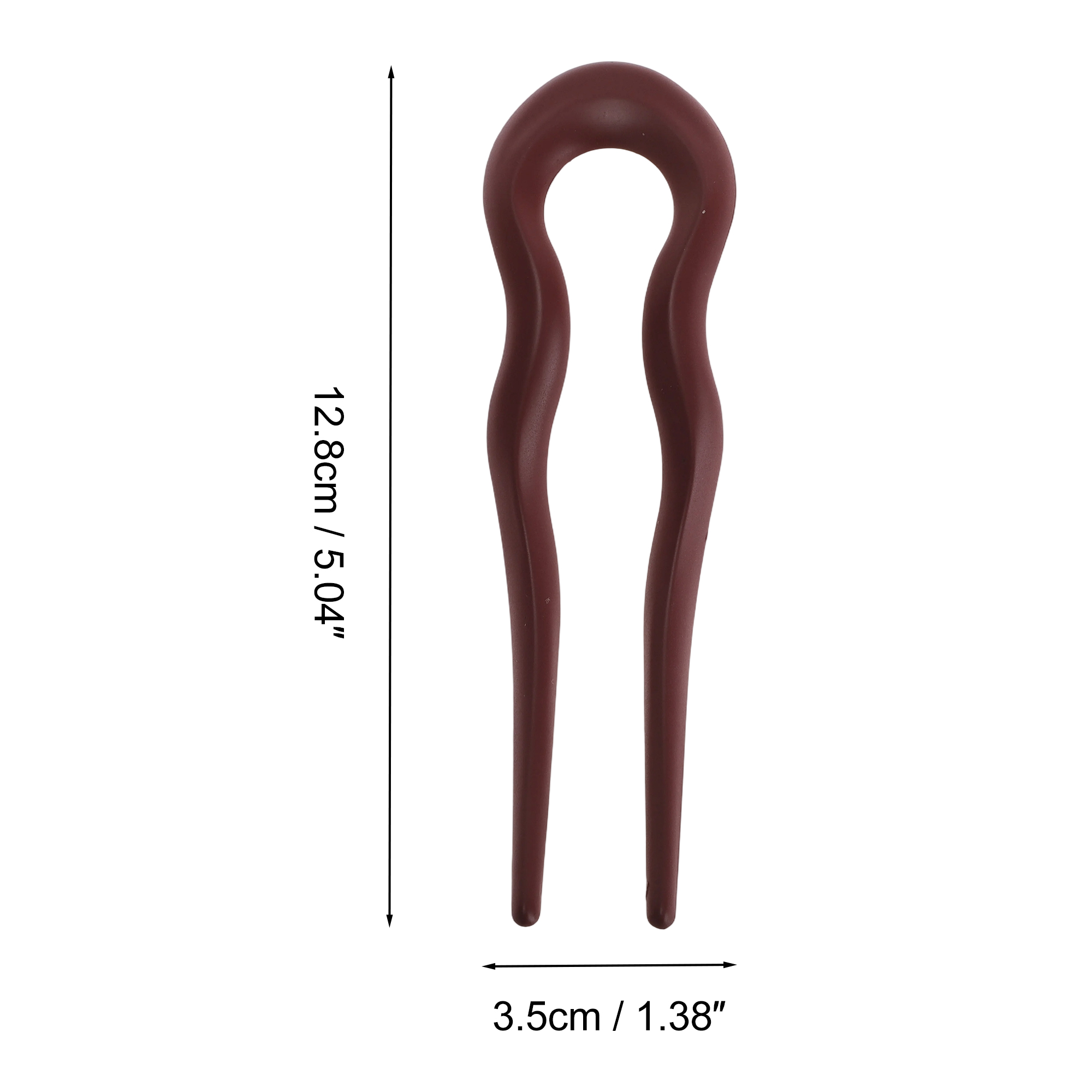 Unique Bargains U-shaped Hair Pin 5.04"x1.38" 1 Pc Claret