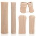 thumbnail image 3 of Toe Caps Closed Toe & Finger Fabric Sleeve Protectors With Gel To Corn Blister Toenail Bunion Hammer Toe|C, 3 of 8