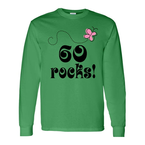 Inktastic 60th Birthday 60 Rocks Long Sleeve T-Shirt