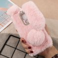 thumbnail image 3 of MasteelfCA Plush Rabbit Phone Case Winter Warm Phone Shell Compatible with Moto E7 Plus, 3 of 7