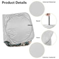 thumbnail image 5 of Yuyamidu Cow Print Car Sunshade for Windshield Western Aztec Auto Front Window Sun Shade for Big Sedan SUV Van Portable Car Shield Sun Protector UV Ray, 5 of 7