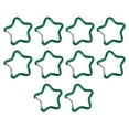 thumbnail image 2 of Colaxi 10Pieces Five Pointed Star Shaped Carabiner Heavy Duty Hanging Buckle Key Chain Clip for Keychains Home Outdoor Hiking Accessories green, 2 of 10