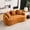 Orange, variant on CKEASEAN 65"W Chenille Compression Curved Loveseat, No Assembly Required, Full Compression Sponge Plush Couch with 3 Throw Pillows, Luxury Floor Cloud Boneless Couches for Small Spaces & Living Room