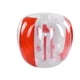 thumbnail image 1 of Pelotas de burbujas inflables Nikou juguete fútbol activo para adultos 120 cm Rojo transparente, 1 of 14