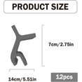 thumbnail image 2 of YYBD 12Pcs Tray Stackers TPR Baking Sheet Stacker Baking Sheet Rack Freeze Dryer Stacker Universal Baking Sheet Pan Stacker Kitchen Countertop Accessory for Canteen Fast Food Restaurant Picnic (Black), 2 of 5