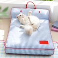 thumbnail image 4 of Cojn Para Mascotas Con Relleno De Espuma Suave, Funda Extrable Y Lavable, Diseo Ergonmico, Ideal Para Viajes En Coche, Soporte Cmodo, Material Sinttico Duradero, Ajuste Universal, UKHBMC, 4 of 6