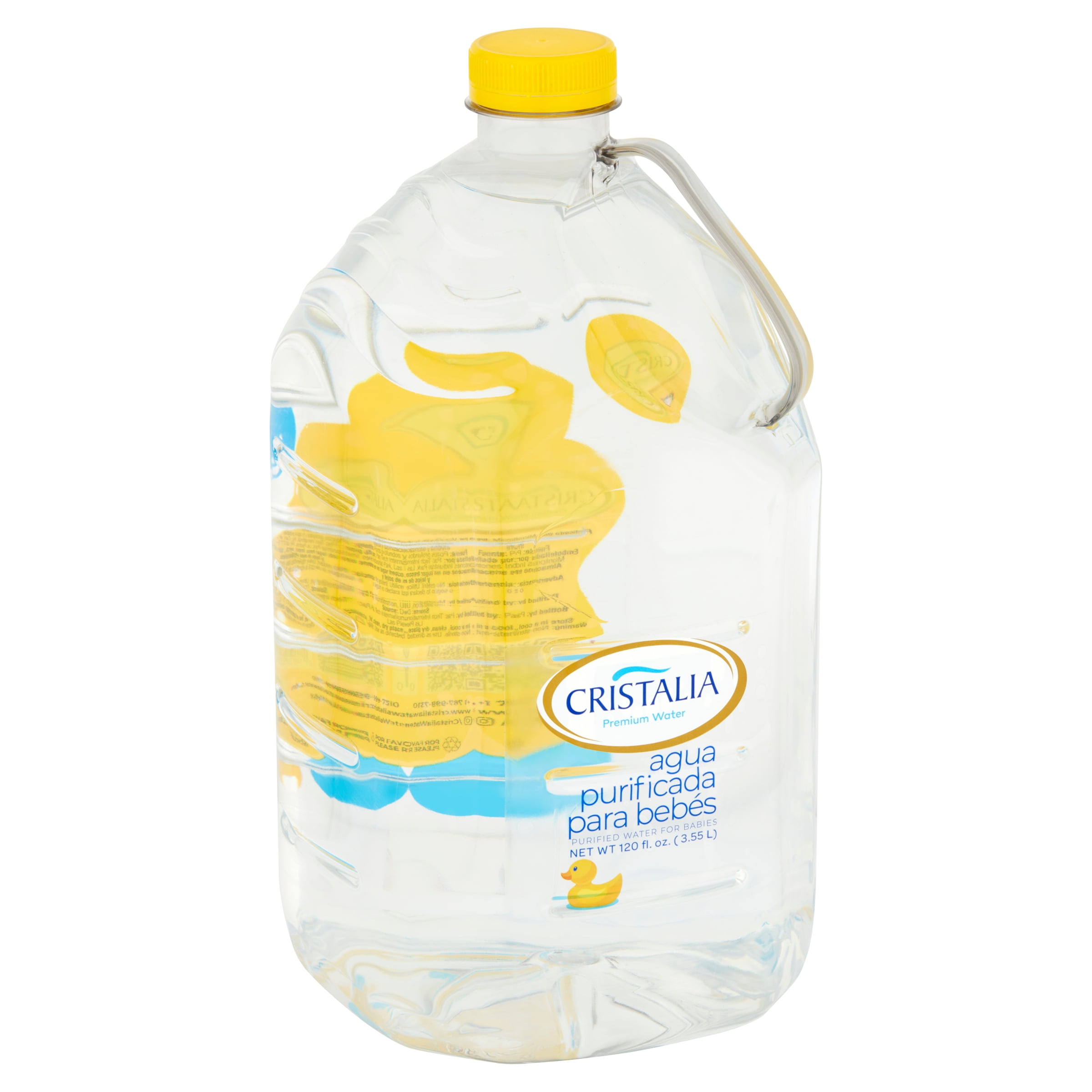 Cristalia, Purified Water, For Babies,  120 oz, Plastic Gallon