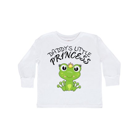 

Inktastic Daddy s Little Princess- cute frog Gift Toddler Toddler Girl Long Sleeve T-Shirt