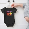 thumbnail image 5 of Retro MTV Vaporwave Landscape Logo Romper Boys or Girls Infant Baby Brisco Brands NB, 5 of 6