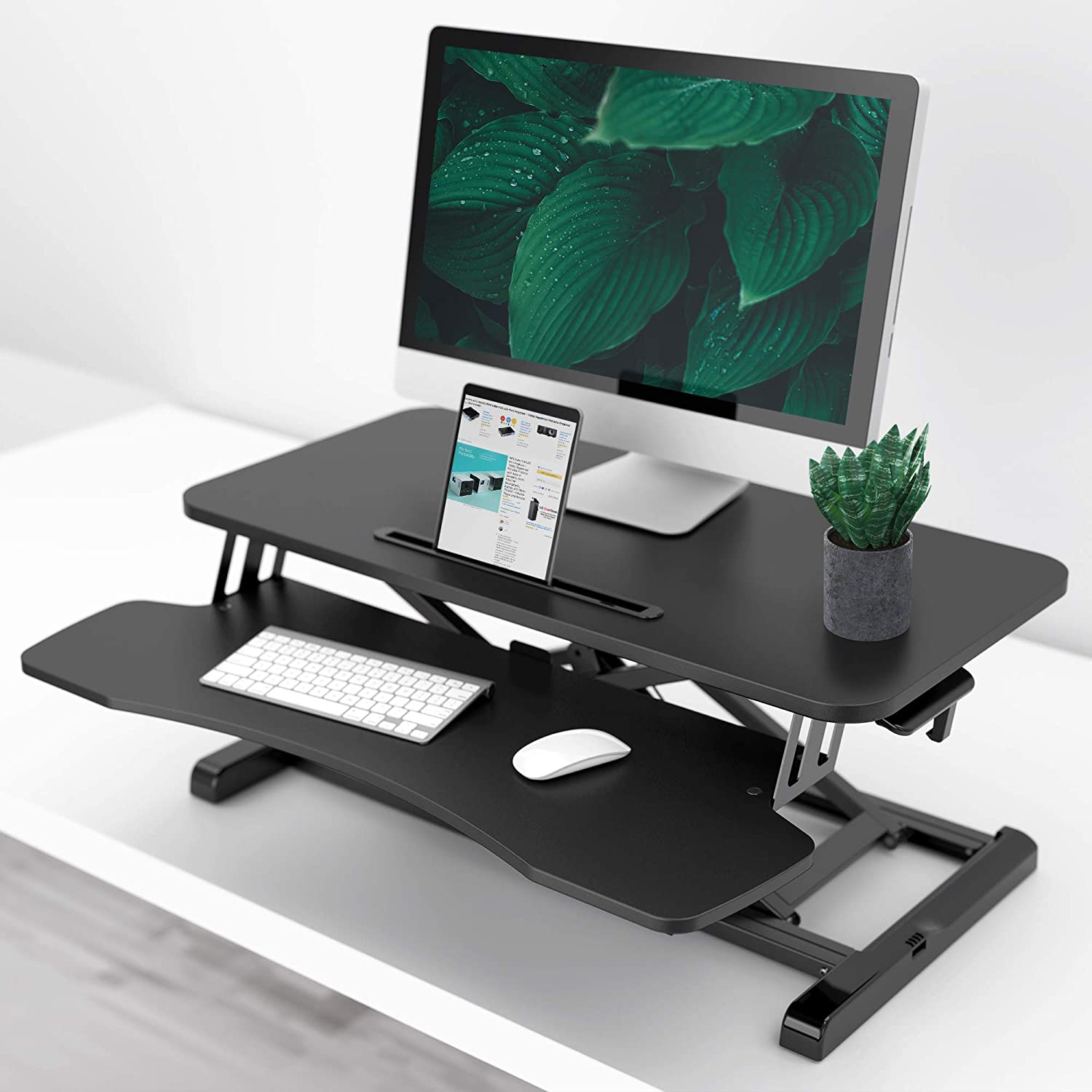 Buy RIF6 Adjustable Height Standing Desk Converter 32 Inch Wide