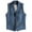 Blue #01, variant on Mens Casual Vests Herringbone Tweed Waistcoat Vintage V-Neck Retro Wedding Travel Workwear Vest With Pockets