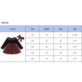 thumbnail image 2 of Douhoow Christmas Dresses for Girl, Toddler Plaid Patchwork Peter Pan Collar Long Sleeve Dress, 2 of 8