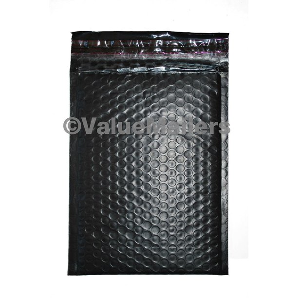 200 2 ( Black ) Poly Bubble Mailers Envelopes Bags 8.5x12 Colors Stand