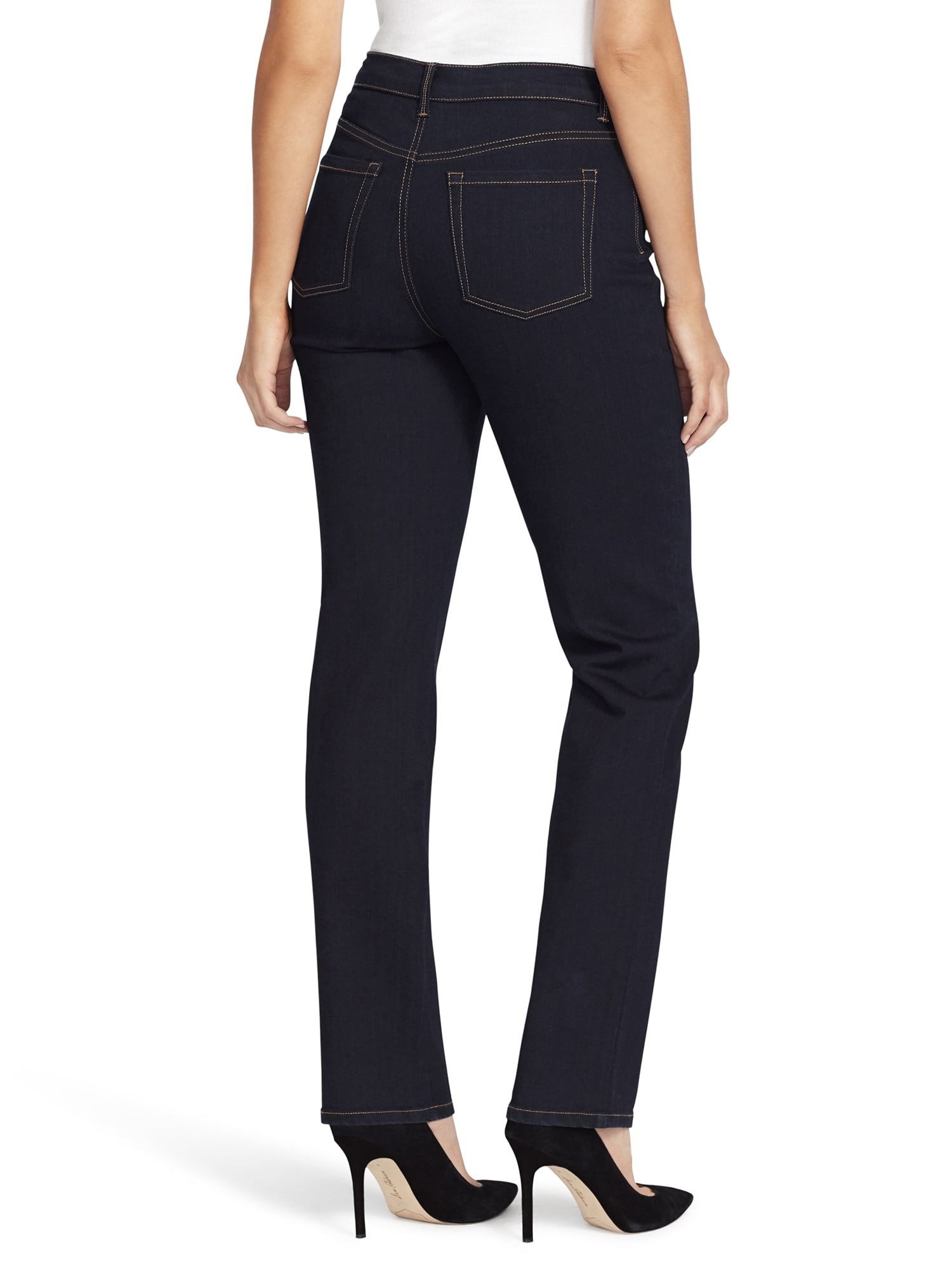 Gloria Vanderbilt Women's Amanda High Rise Straight Leg 5 Pocket Jean