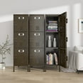 thumbnail image 3 of Fesbos Metal Locker Cabinet, Industrial Storage Locker with Lockable Doors, 3 Tier Shelves Metal Lockers for Home Office, Kids, Dormitory and Bedroom, 3 of 9
