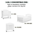 thumbnail image 6 of DaVinci Charlie Folding Portable 3-in-1 Mini Crib in White, 6 of 6