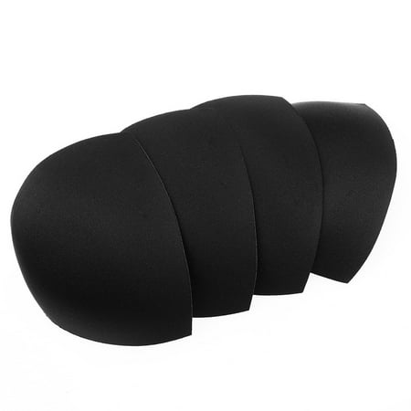 

3 Pair Soft Bra Inserts Pads Removable Sport Bra Cups inserts Mastectomy Bra Inserts For Bikini Top Swimsuit Black