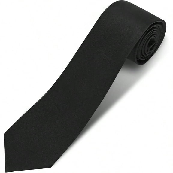 Men's Ties Solid Pure Color 3.15 8CM Necktie Plain Formal Busin Wedding Black Ties For Men