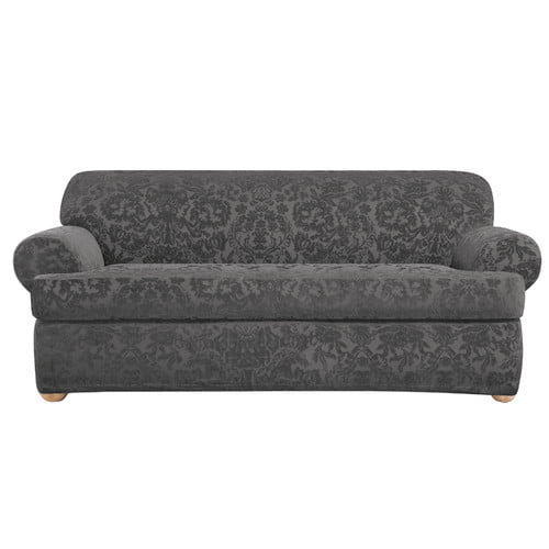 Sure Fit Stretch Jacquard Damask T, Surefit T Cushion Sofa Covers