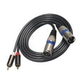 thumbnail image 2 of Cable 2RCA a 2XLR, (servicio ) Cable adaptador de para Audio estéreo 2RCA a 2XLR - 5 pies Hugo Línea de interconexión de micrófono, 2 of 8