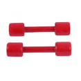 thumbnail image 1 of Juego de mancuernas cuadradas rojas para entrenamiento deportivo y de culturismo infantil, coloridas y para fitness, 1 of 2