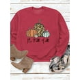 thumbnail image 2 of Anbech It's Fall Yall Shirt Women Pumpkin Sweatshirts Christmas Graphic Long Sleeve Crewneck Top, 2 of 3