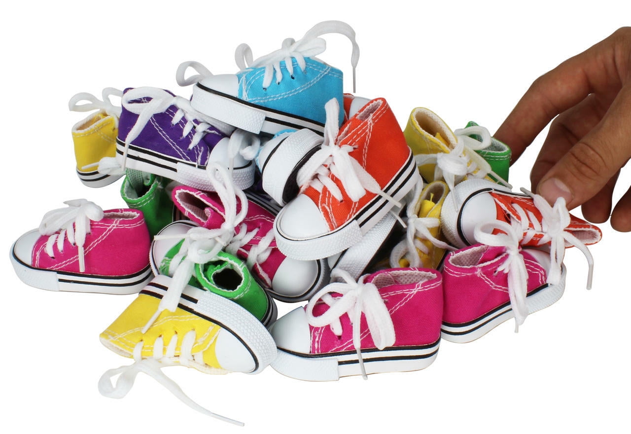 Bonka Bird Toys 24 Mini Sneakers Foot Beak Chew Throw Parrot Parakeet Quaker Budgie Finch Cockatoo