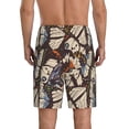 thumbnail image 3 of Fotbe Vector Butterflies Pajama Shorts for Men, Men's Pajama Bottoms, Sleepwear,Short Pajama Pants-4X-Large, 3 of 9