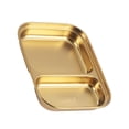 thumbnail image 3 of Miangastore Steel Food Tray Golden 1Pack 6.9In X 5.3In, 3 of 8