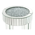 thumbnail image 4 of Home Square 2-Piece Furniture Round End Table Set in Mirrored & Faux Diamonds, 4 of 5