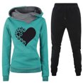 thumbnail image 1 of Puntoco Conjunto de camisa y top de manga larga con cuello redondo y pantalones umbilicales con fugas para mujer Puntoco Puntoco-4963, 1 of 2
