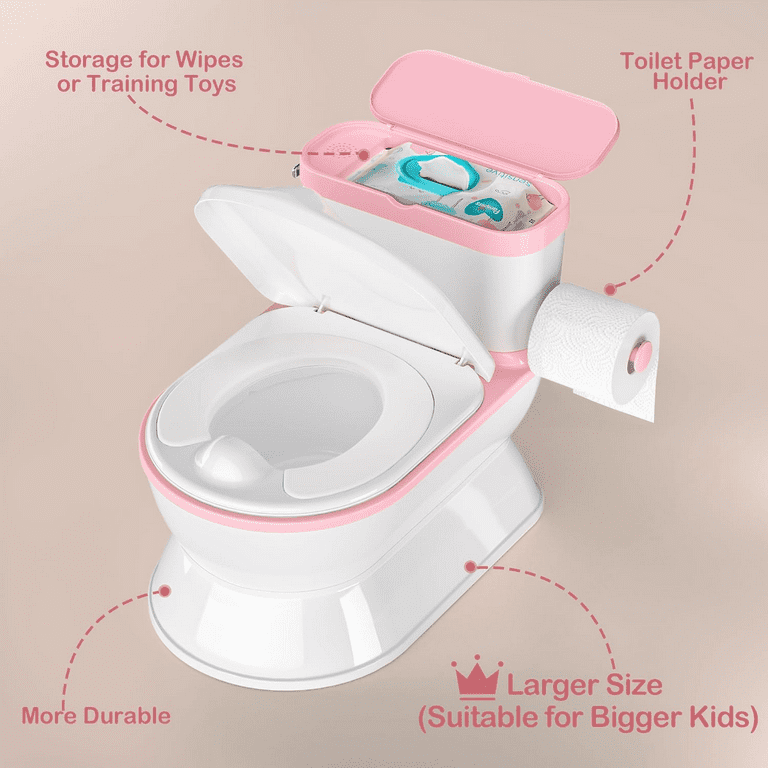 2-In-1 Toddler Potty Training Toilet Larger Potty Chair