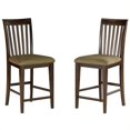 thumbnail image 1 of Atlantic Furniture Mission 25.5" Counter Stool in Antique Walnut (Set of 2), 1 of 2