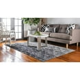 thumbnail image 3 of 5' x 8' Gray and Beige Abstract Rectangular Area Throw Rug, 3 of 8