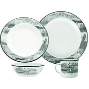 Utica USA 412005 16 Piece Wildlife Enamelware Dinnerware Set