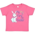 thumbnail image 3 of Inktastic My 1st Easter Cute White Bunny with Spring Flowers Boys or Girls Baby T-Shirt, 3 of 5
