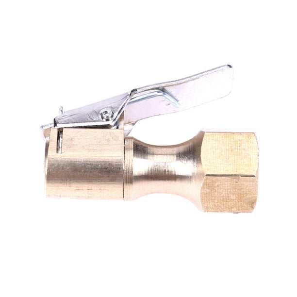 Ltesdtraw Brass Car Tire Inflator Tool Valve Stem Connector Air Chuck Lock On Clip