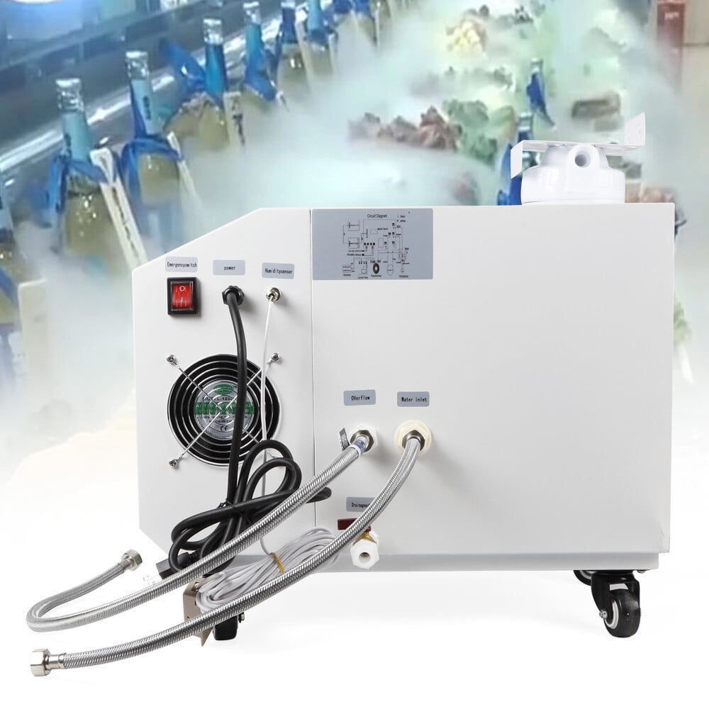 300W 110V Cool Fog Maker Machine Ultrasonic Humidifier Commercial Industrial Continuous for Agriculture