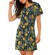 thumbnail image 2 of Disketp Citrus Fruits Elegant Lemons para Camisón Corto de Manga Corta para Mujeres, Camisón Cómodo con Escote Redondo, Bonito y Confortable, 2 of 6