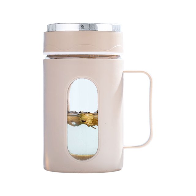 SUNSIOM Glass Tea Cups Clear Tea Infuser Cup Durable High Temperature Resistance Tea Mug with Infuser