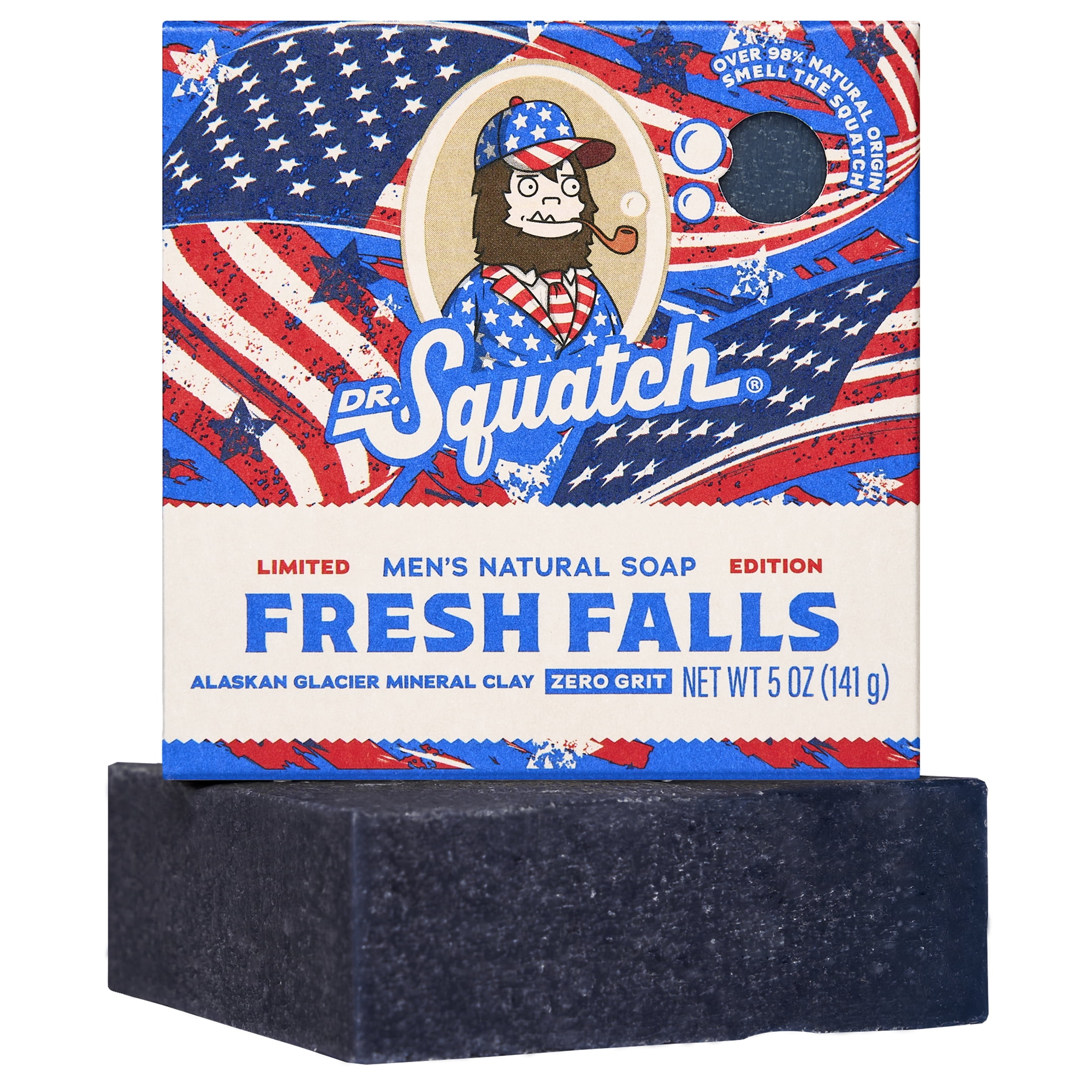 Dr. Squatch Cool Fresh Aloe All Natural Bar Soap for Men Zero Grit