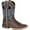 Brown/blue, variant on Durango® Lil' Rebel Pro™ Big Kid's Blue Western Boot