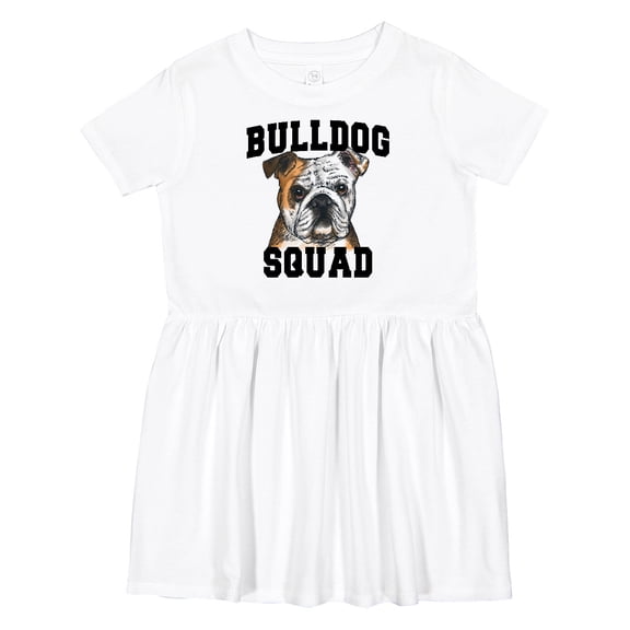 Inktastic Dog Bulldog Squad Girls Toddler Dress