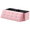 Light Pink, variant on MoNiBloom 43" Collapsible Ottoman with Storage, PU Leather Storage Ottoman Bench, Modern Storage Footstool for Living Room Bedroom Entryway, Black