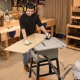 thumbnail image 6 of 10 inch Table Saw, Portable Benchtop Table Saw, Stand & Push Stick, 5000RPM,90°Cross Cut & 0-45°Bevel Cu, Adjustable Blade Height, With Port for Connecting Dust Collector, 6 of 7